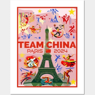 Team China - Paris 2024 Posters and Art
